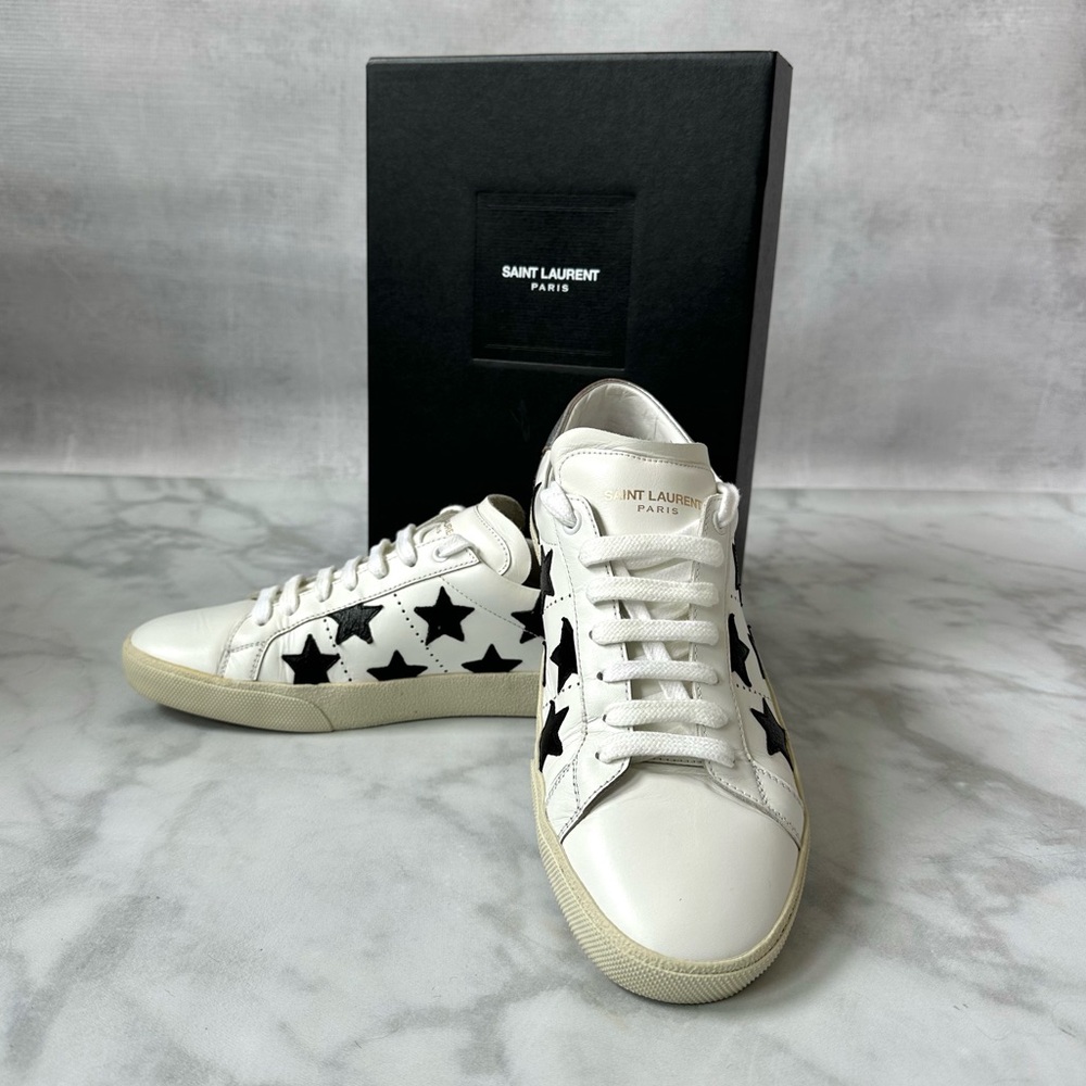 SAINT LAURENT Court Classic SL/06 California Low Top Star Sneakers EU 40.5